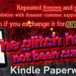 Kindle Paper White Glith has not bebn cured