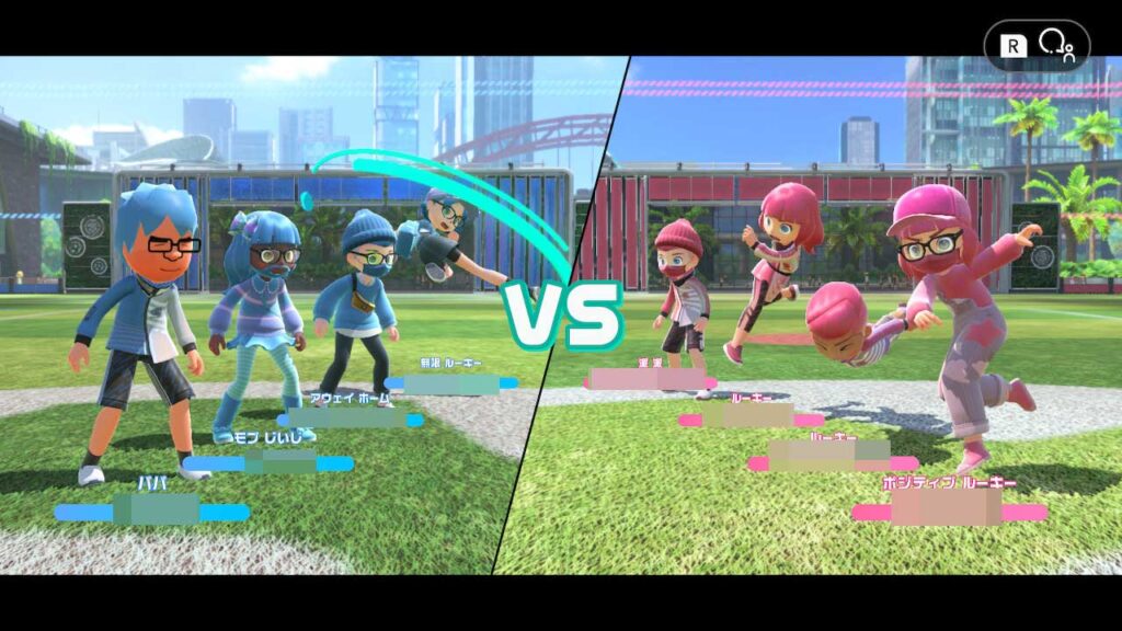 Nintendo Switch Sports　サッカー対戦画面