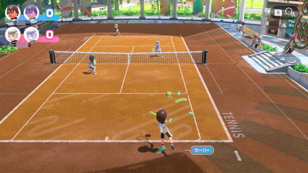 Nintendo Switch Sports　テニスサーブ