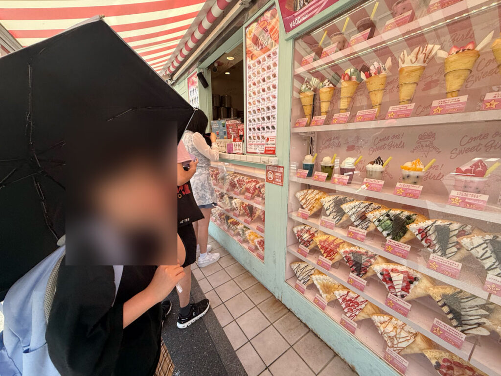 原宿でクレープ