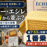 ガトー・エシレのバターケーキを一番乗りで購入したレポ