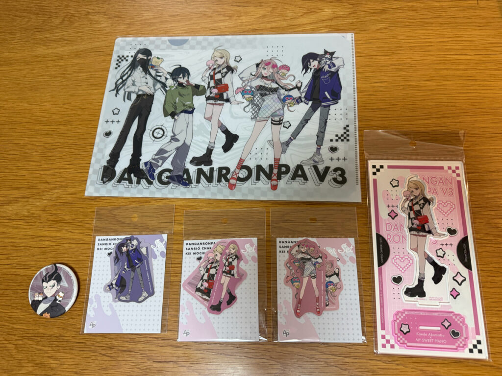 ダンガンロンパ×サンリオコラボの購入できる商品　購入できたもの